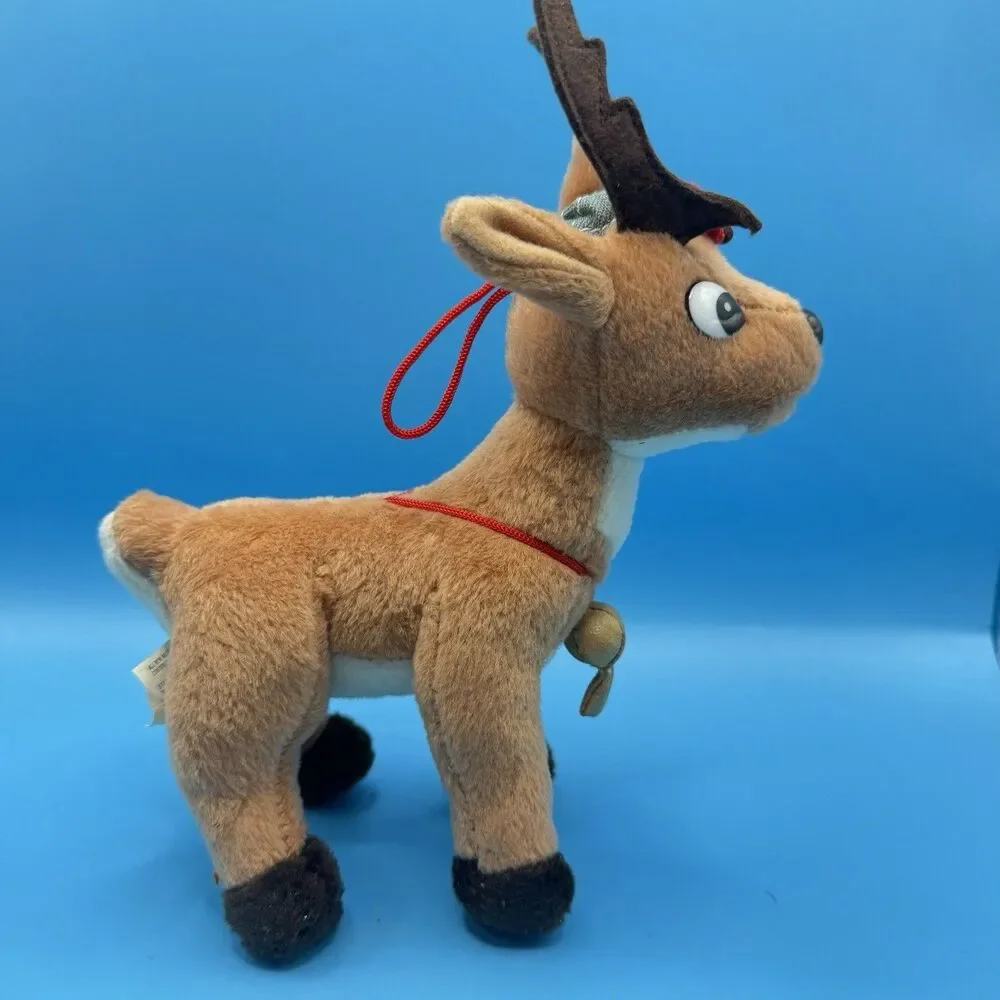 Vintage 1999 Stuffins Rudolph Red Nosed Reindeer Plush Christmas Toy 10”